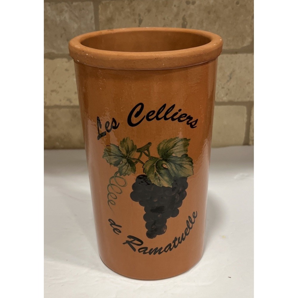 VALLAURIS FRANCE Terra Cotta Clay French Wine Chiller Les Celliers De Ramatuelle